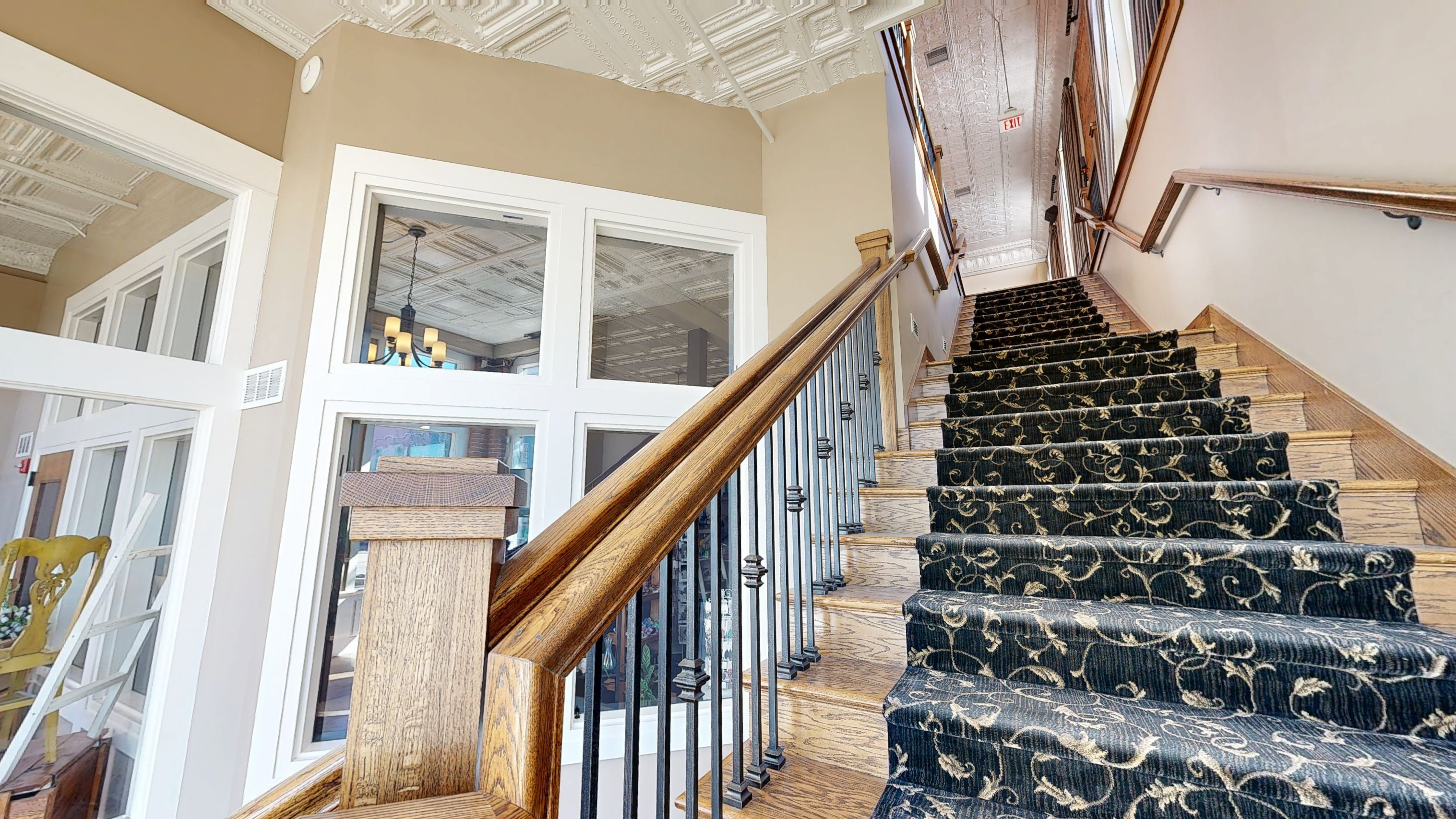 Architectural detail inside the historic 1894 building